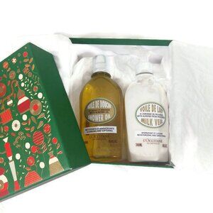 L'Occitane Almond Shower Oil & Body Milk Veil Set 250ML/240ML NEW